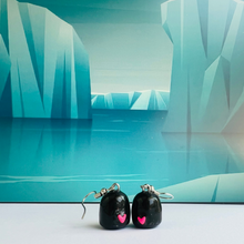 Load image into Gallery viewer, Penguin Couple Clay Earrings
